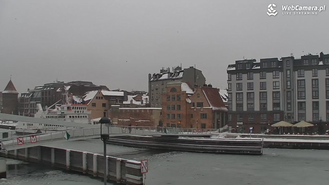Gdańsk - widok na Motławę - 16 styczeń 2026, 14:22