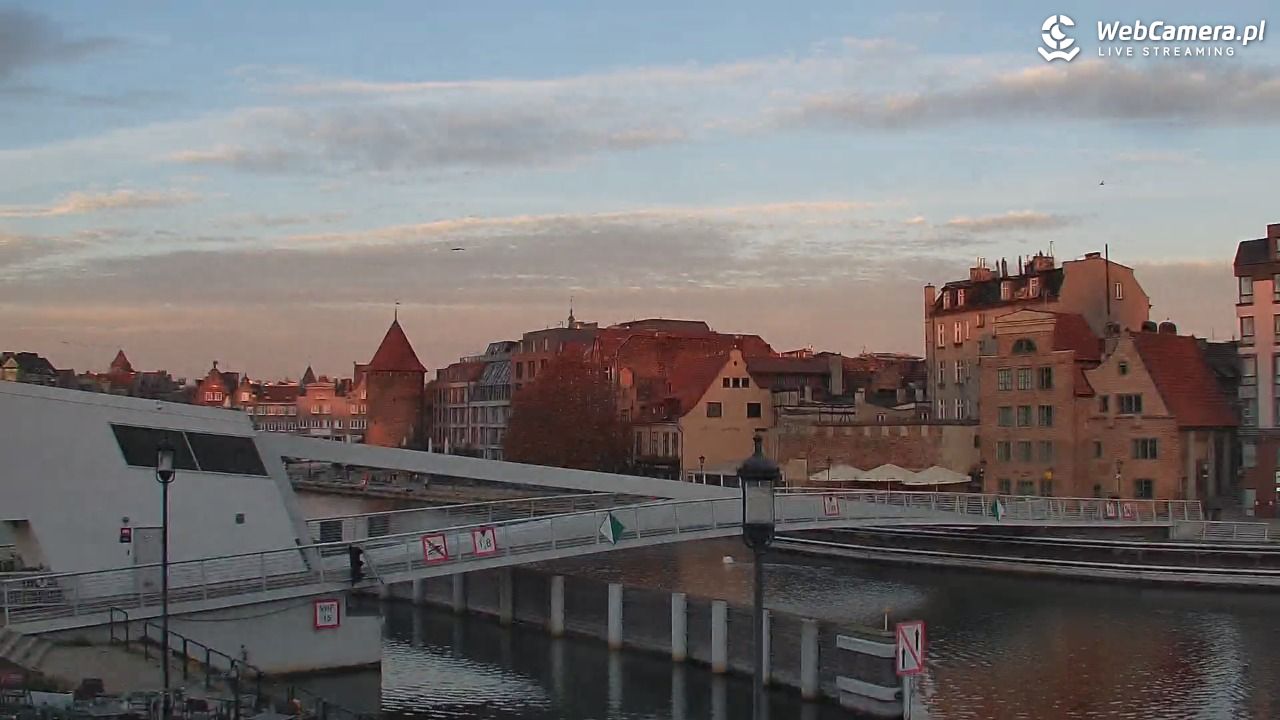 Gdańsk - widok na Motławę - 17 październik 2026, 05:31