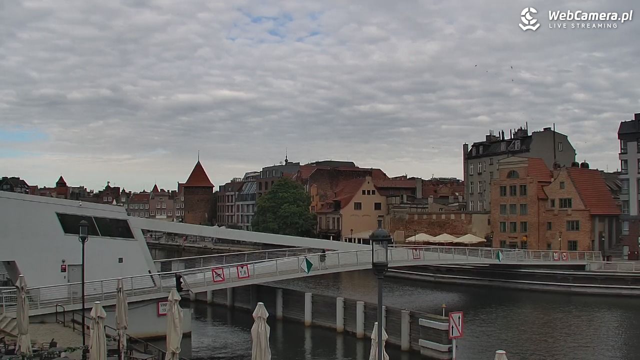 Gdańsk - widok na Motławę - 22 lipiec 2026, 08:42