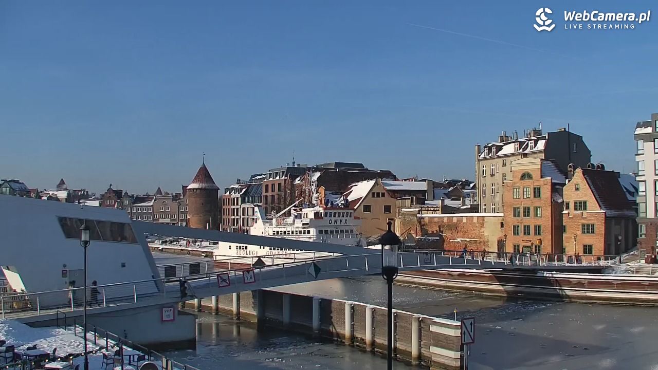 Gdańsk - widok na Motławę - 18 styczeń 2026, 10:36