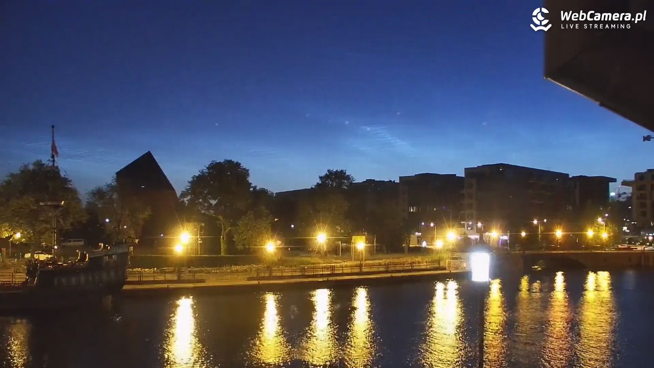 Gdańsk - widok na Motławę - 30 czerwiec 2025, 02:30