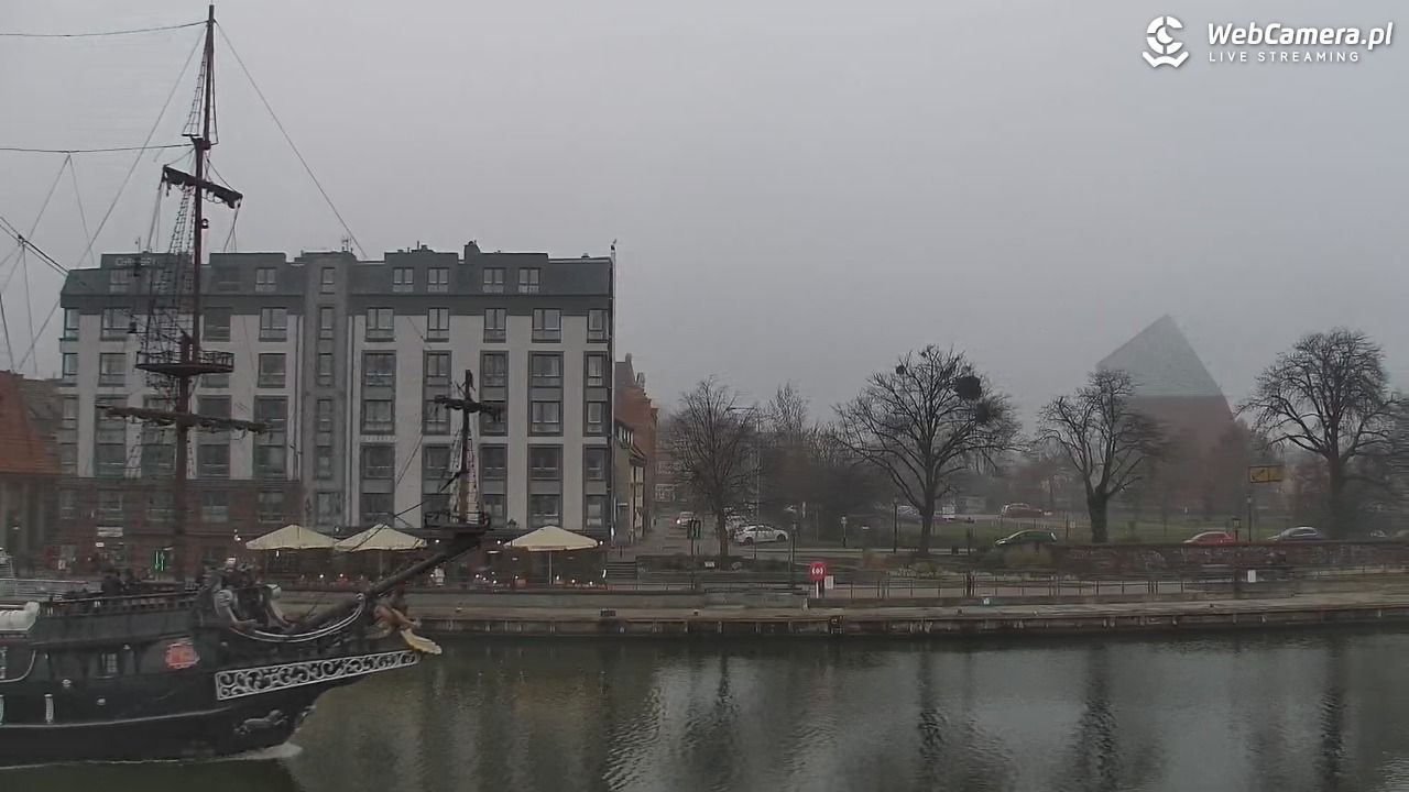 Gdańsk - widok na Motławę - 02 grudzień 2025, 13:07