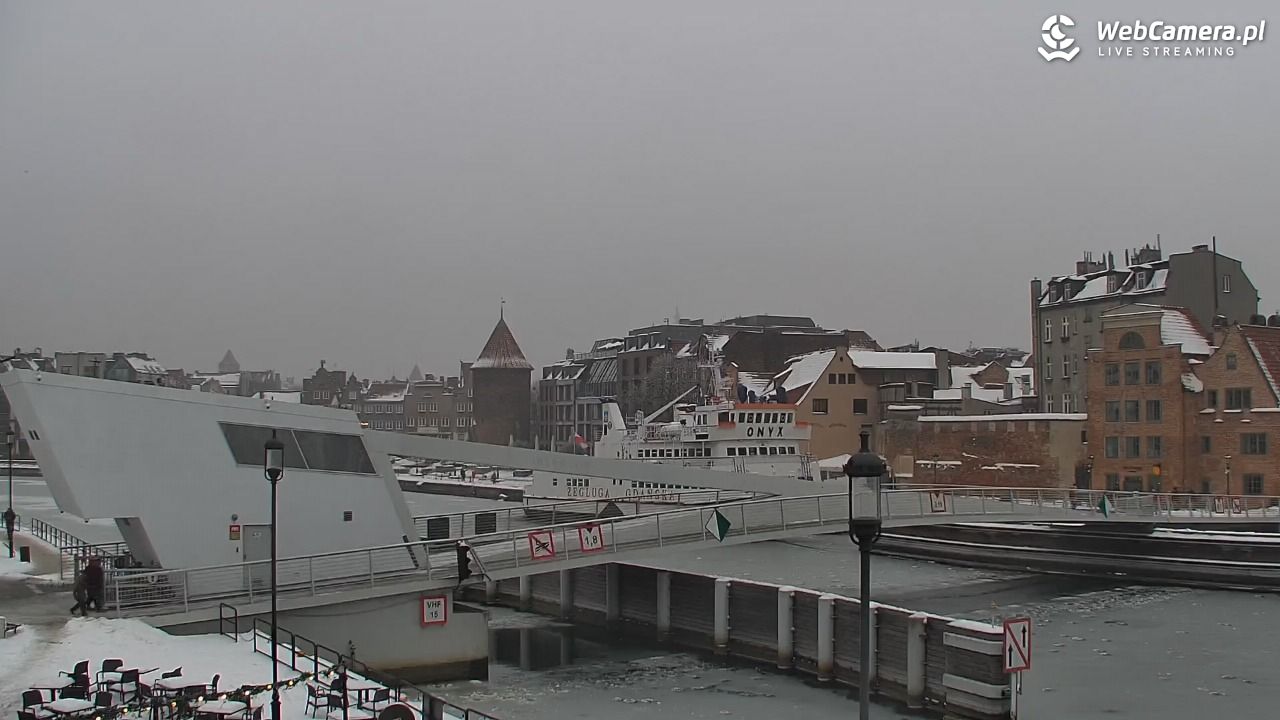 Gdańsk - widok na Motławę - 17 styczeń 2026, 11:54