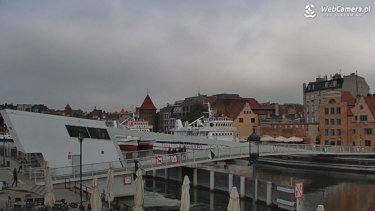 Gdańsk - widok na Motławę - 01 wresień 2025, 08:50