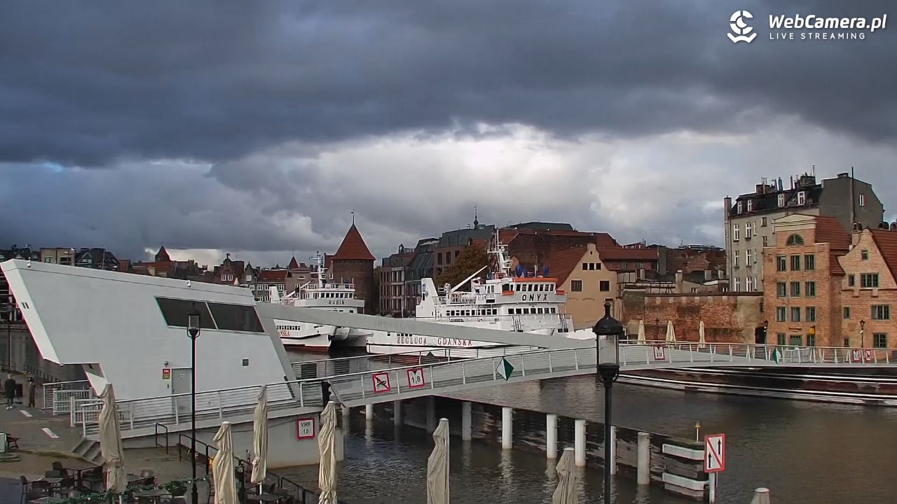 Gdańsk - widok na Motławę - 18 październik 2025, 09:59