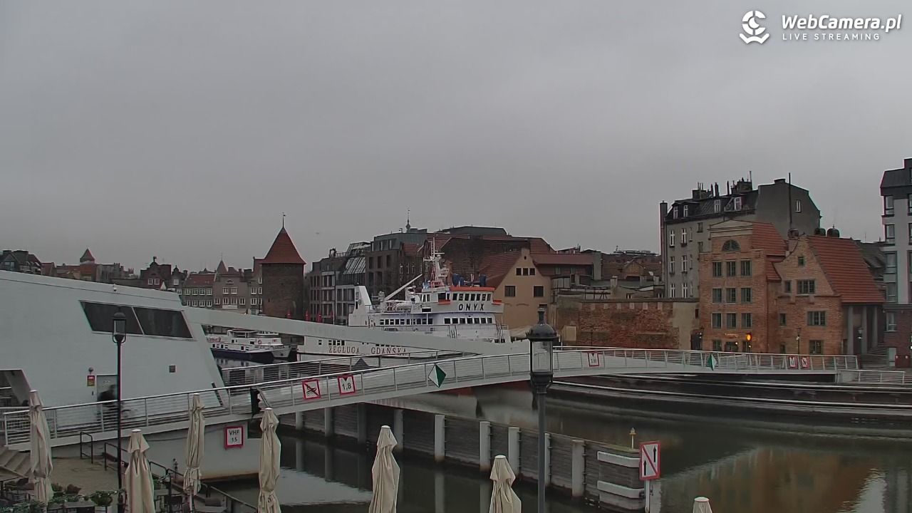 Gdańsk - widok na Motławę - 03 grudzień 2025, 08:56