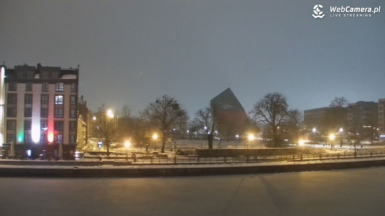 Gdańsk - widok na Motławę - 16 styczeń 2026, 06:35