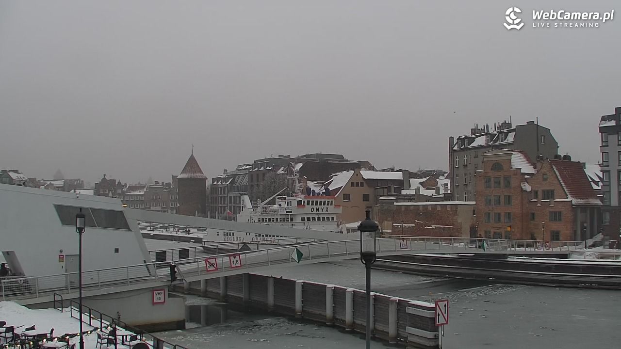 Gdańsk - widok na Motławę - 17 styczeń 2026, 13:48
