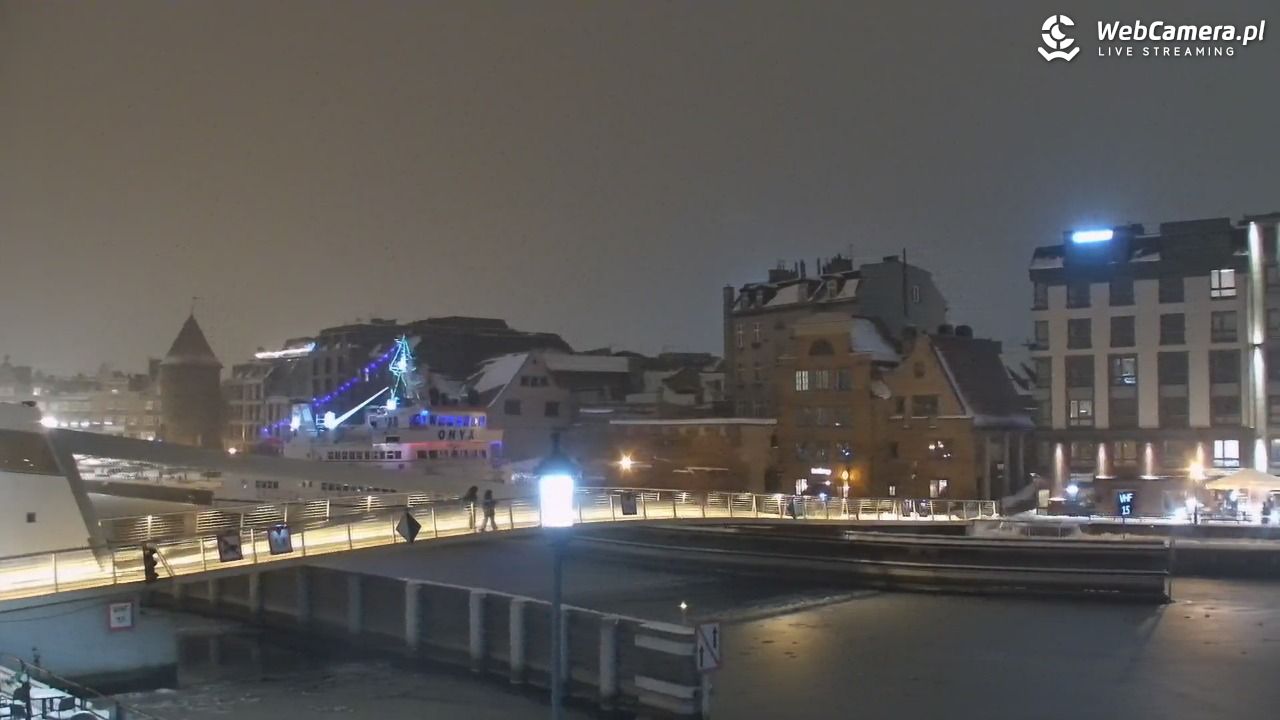 Gdańsk - widok na Motławę - 16 styczeń 2026, 21:41