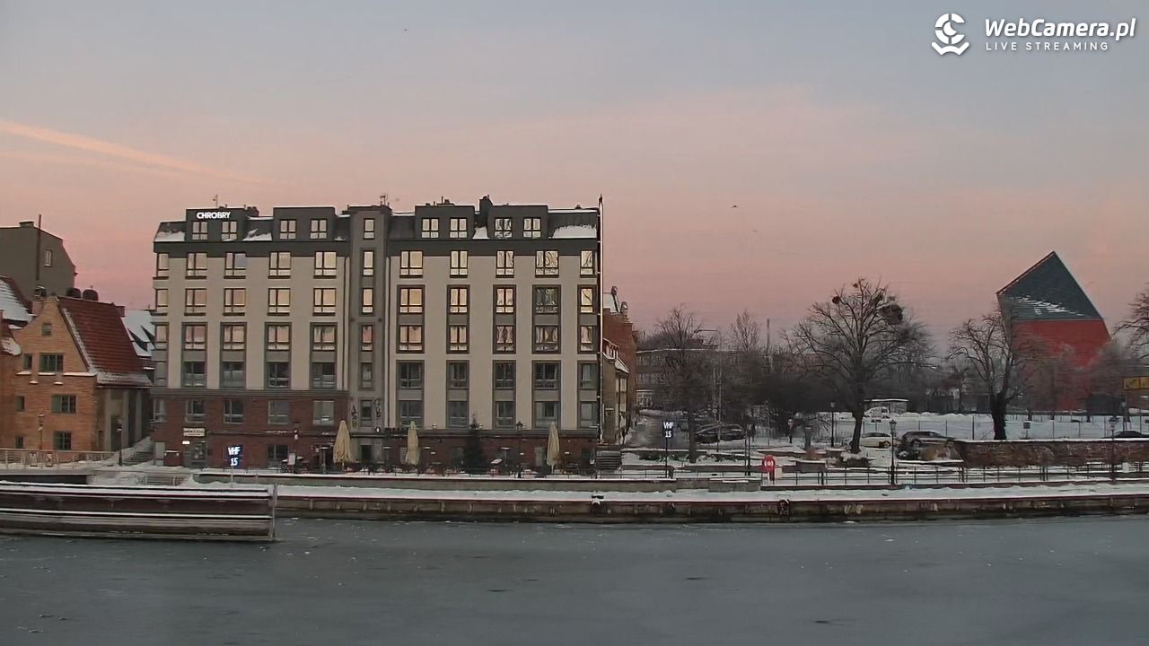 Gdańsk - widok na Motławę - 18 styczeń 2026, 07:51