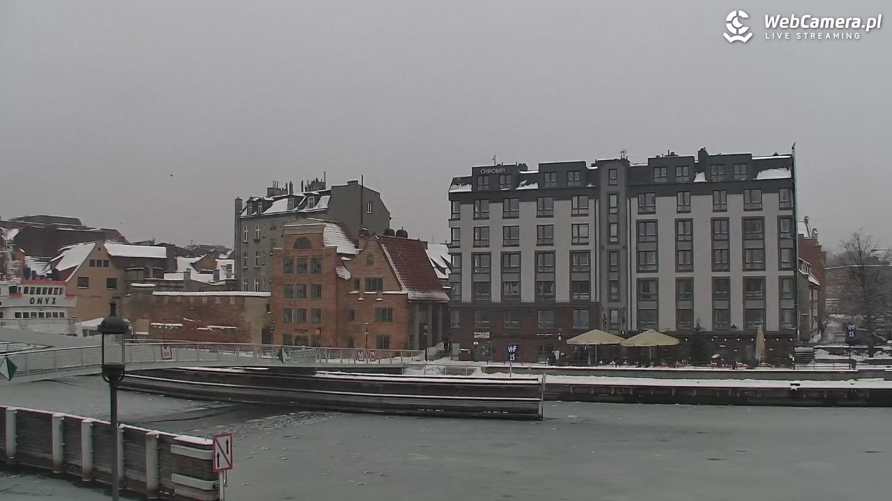 Gdańsk - widok na Motławę - 16 styczeń 2026, 12:43
