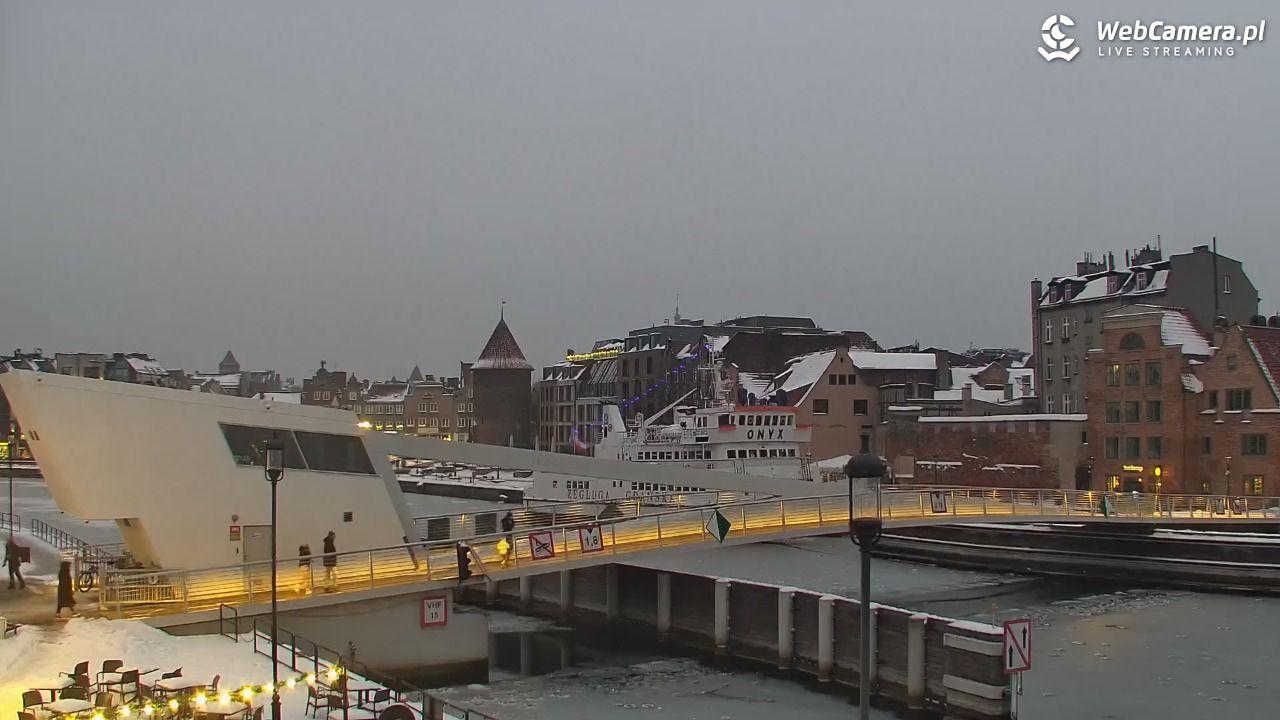 Gdańsk - widok na Motławę - 16 styczeń 2026, 16:08