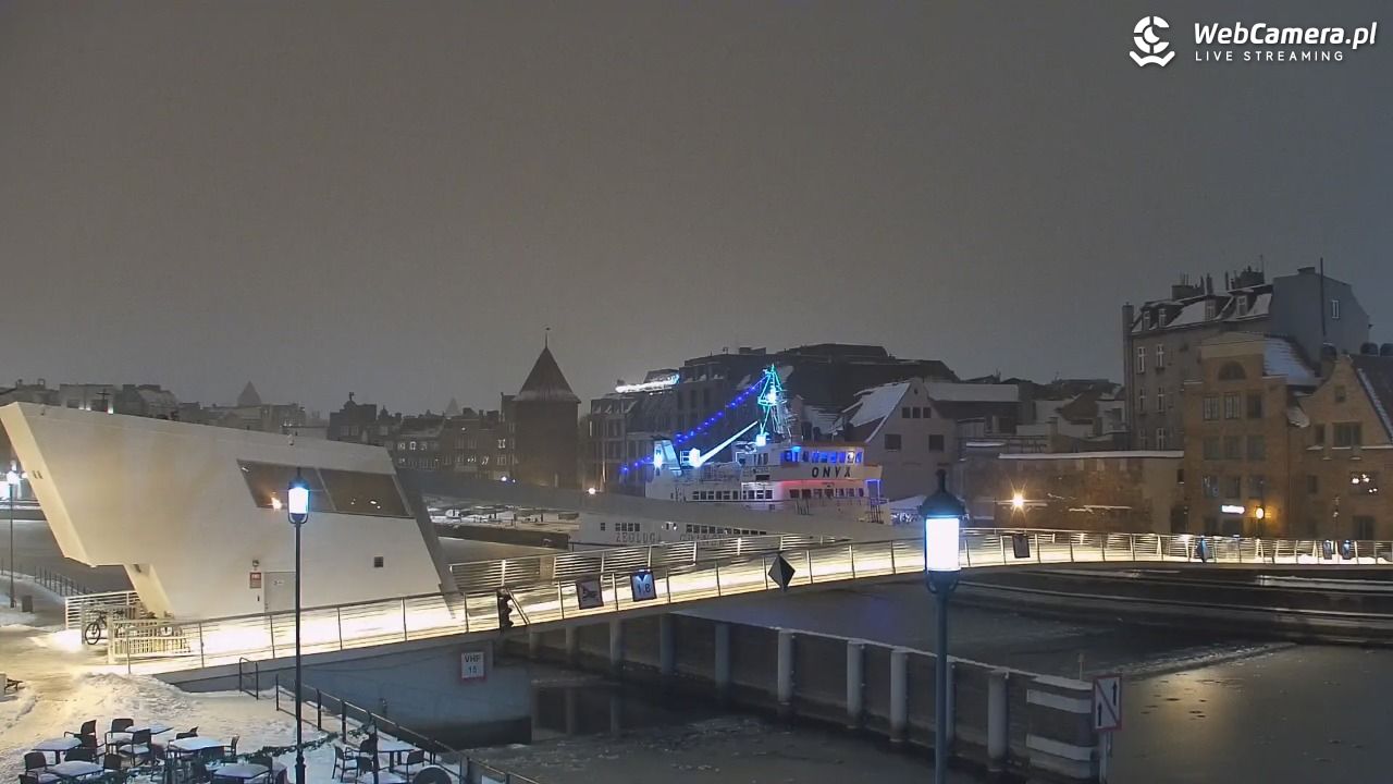 Gdańsk - widok na Motławę - 17 styczeń 2026, 04:27