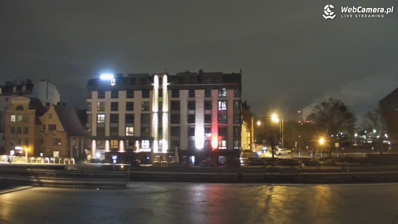 Gdańsk - widok na Motławę - 02 marzec 2026, 21:20