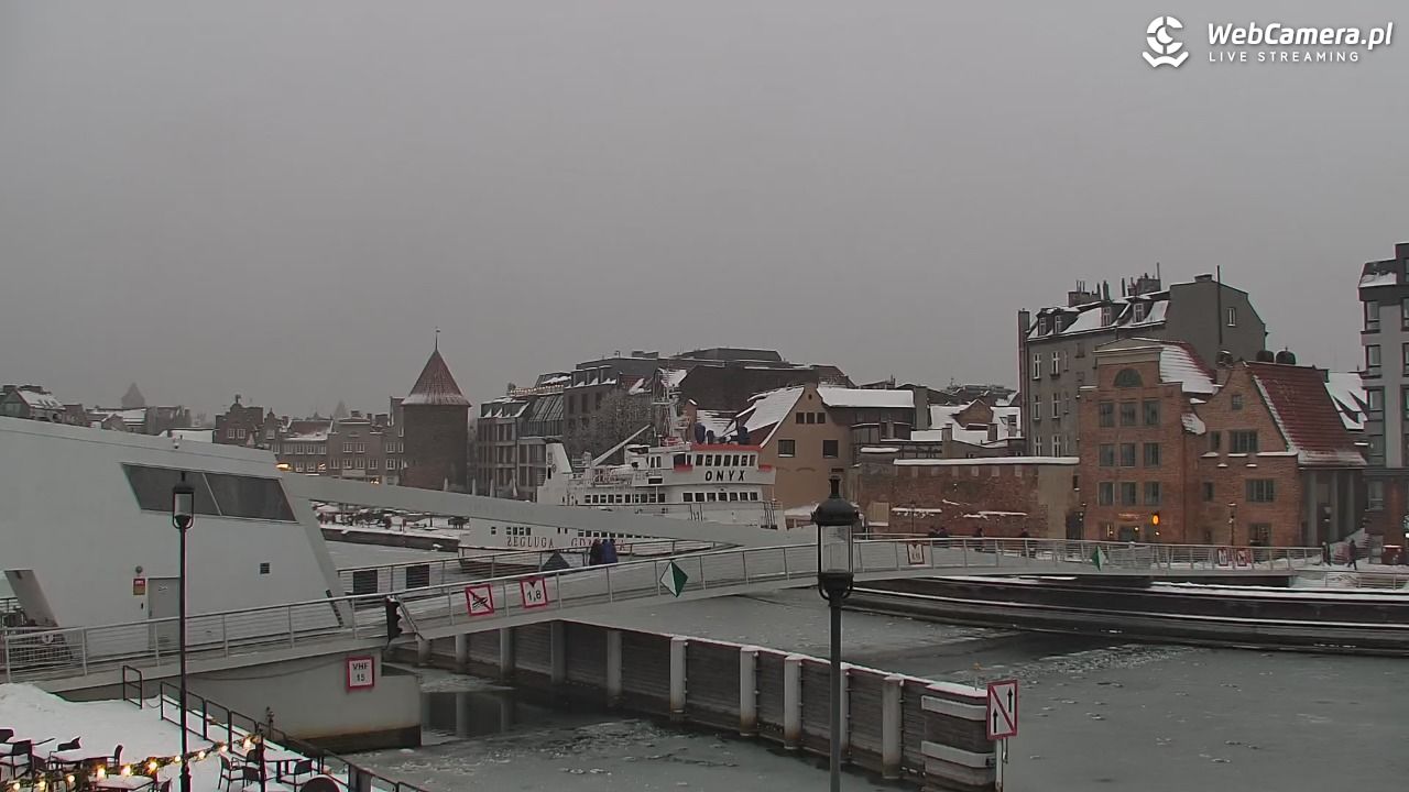 Gdańsk - widok na Motławę - 17 styczeń 2026, 15:44