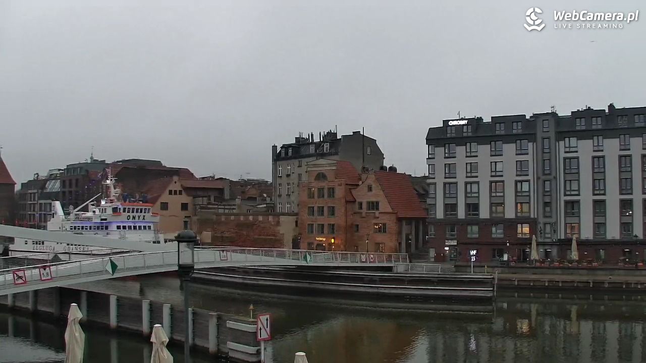 Gdańsk - widok na Motławę - 03 grudzień 2025, 07:57