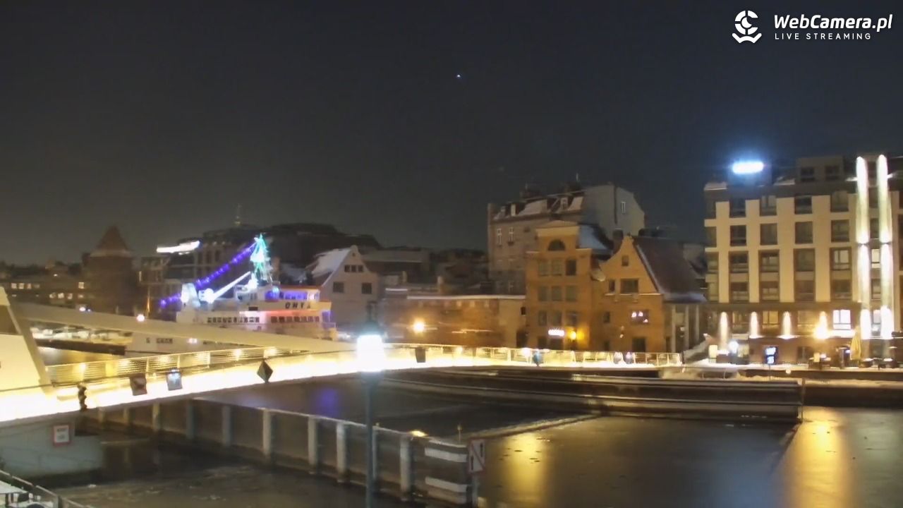 Gdańsk - widok na Motławę - 18 styczeń 2026, 05:46