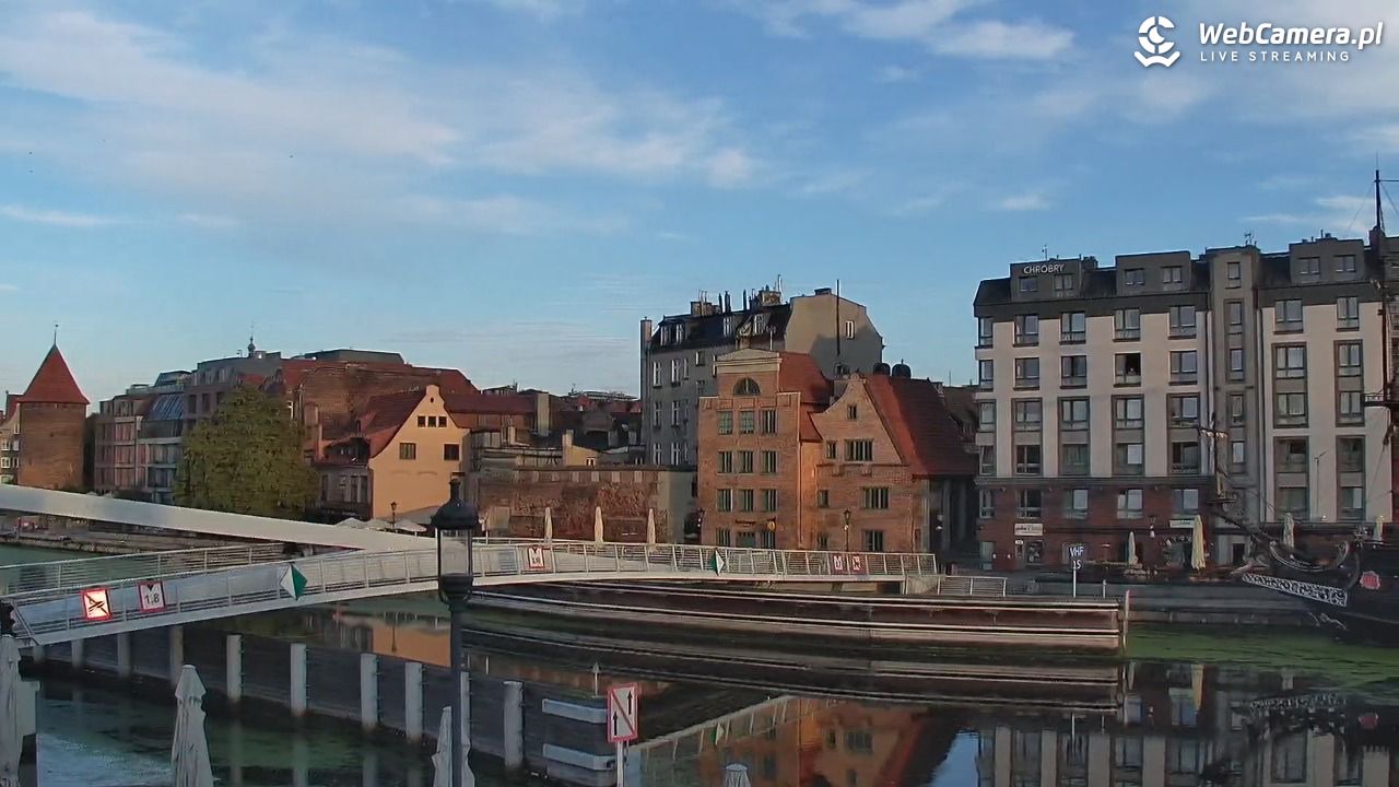 Gdańsk - widok na Motławę - 31 sierpień 2026, 06:42