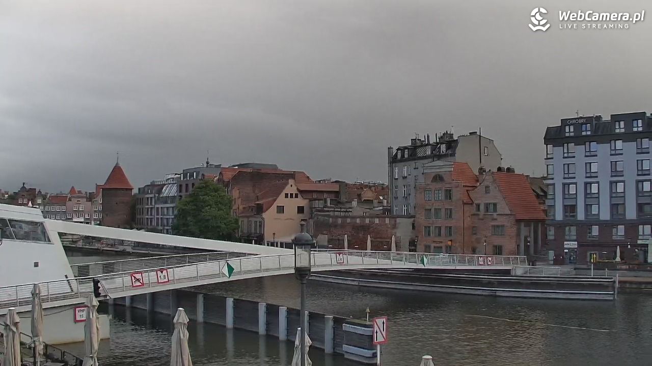 Gdańsk - widok na Motławę - 21 lipiec 2026, 06:19