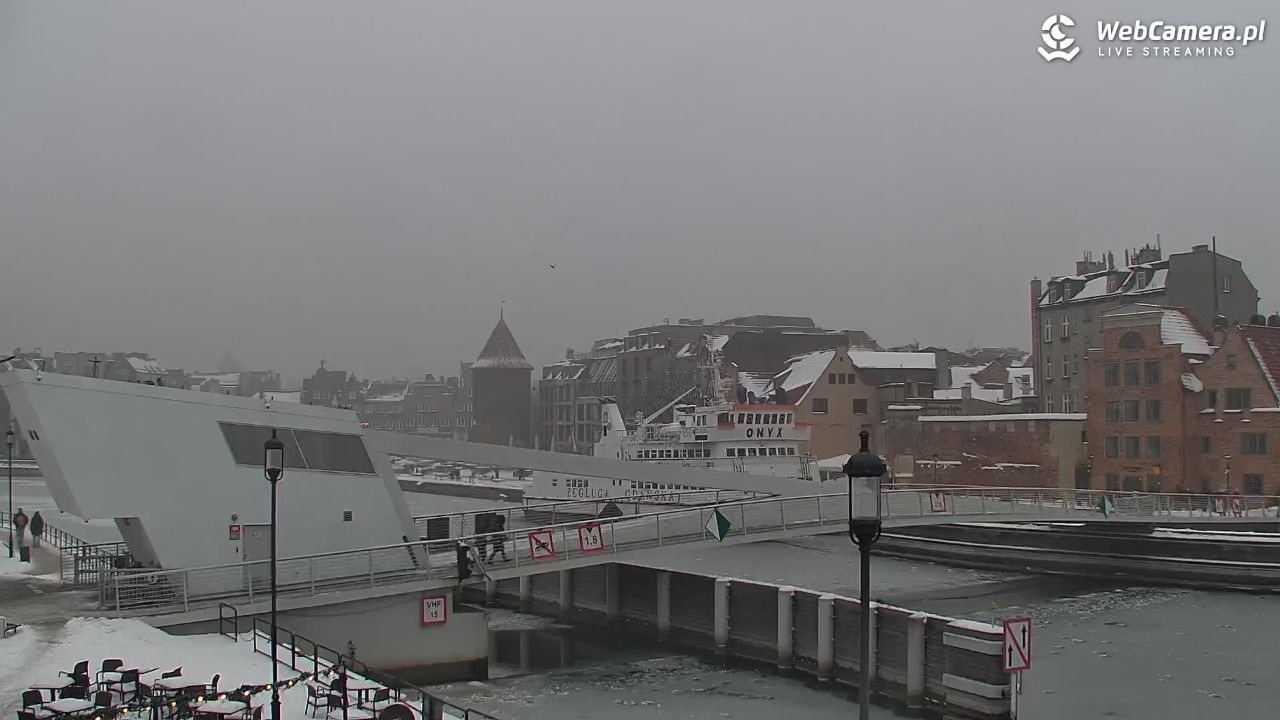 Gdańsk - widok na Motławę - 17 styczeń 2026, 10:53