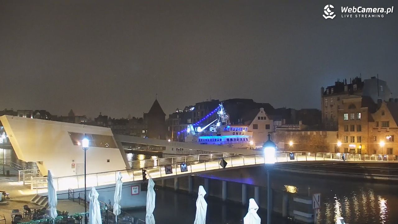 Gdańsk - widok na Motławę - 30 listopad 2025, 23:05