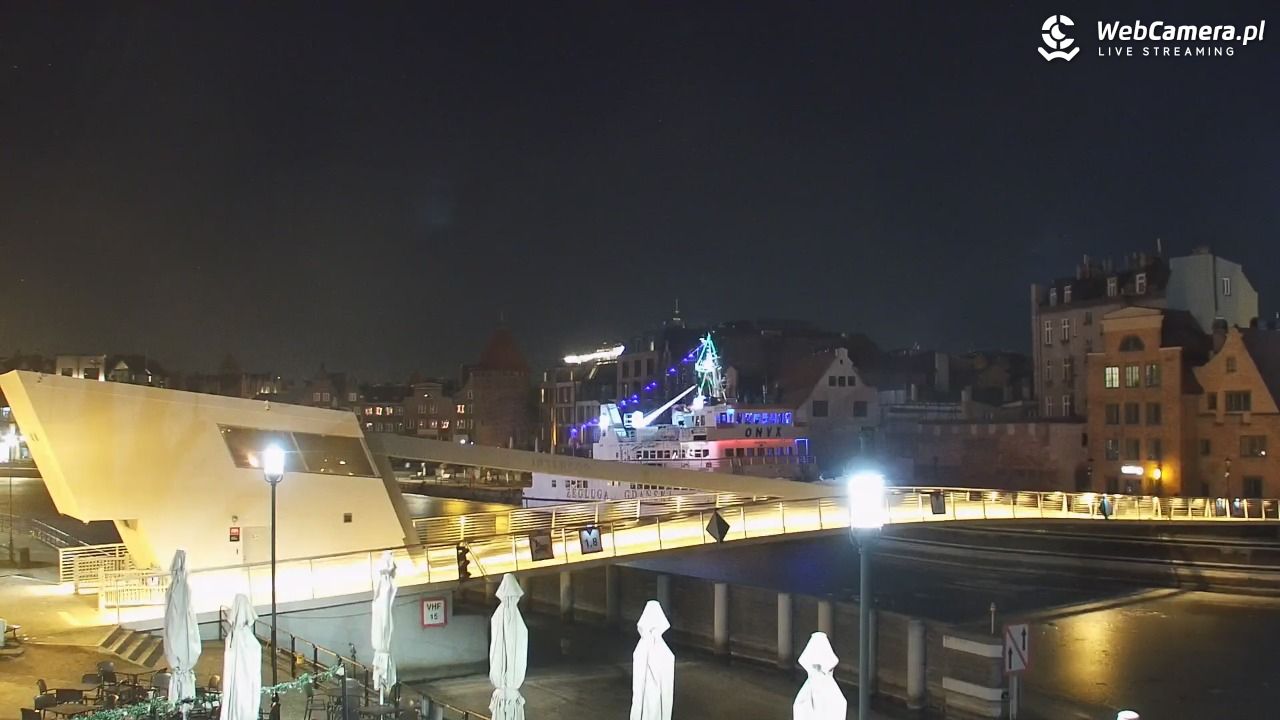 Gdańsk - widok na Motławę - 04 marzec 2026, 22:41