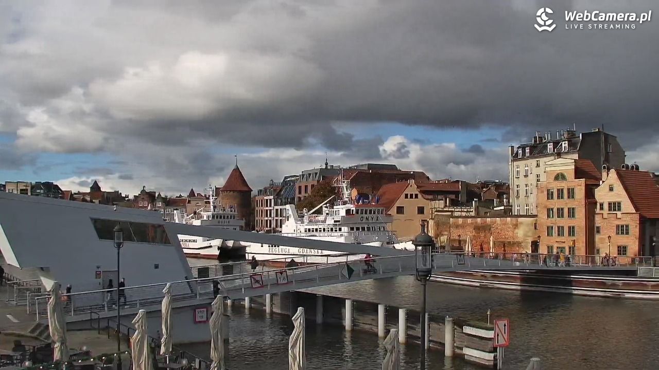 Gdańsk - widok na Motławę - 18 październik 2025, 10:46