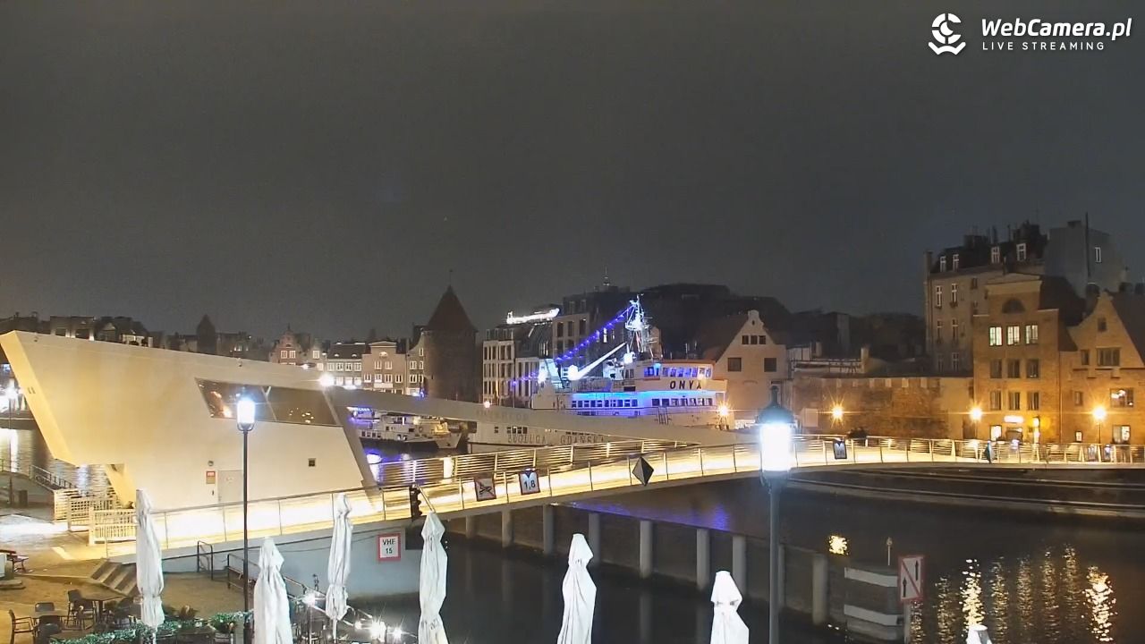 Gdańsk - widok na Motławę - 03 grudzień 2025, 18:50