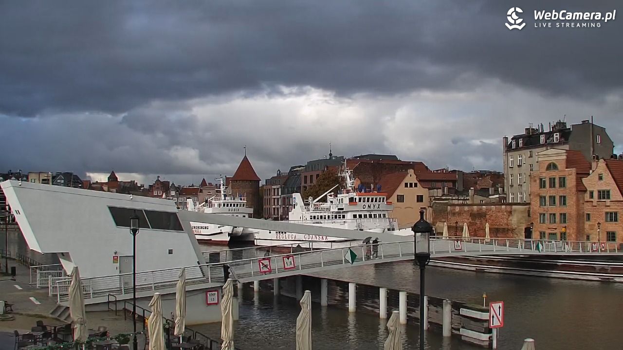 Gdańsk - widok na Motławę - 18 październik 2025, 09:59