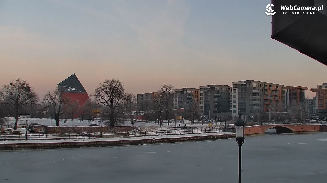 Gdańsk - widok na Motławę - 18 styczeń 2026, 08:01