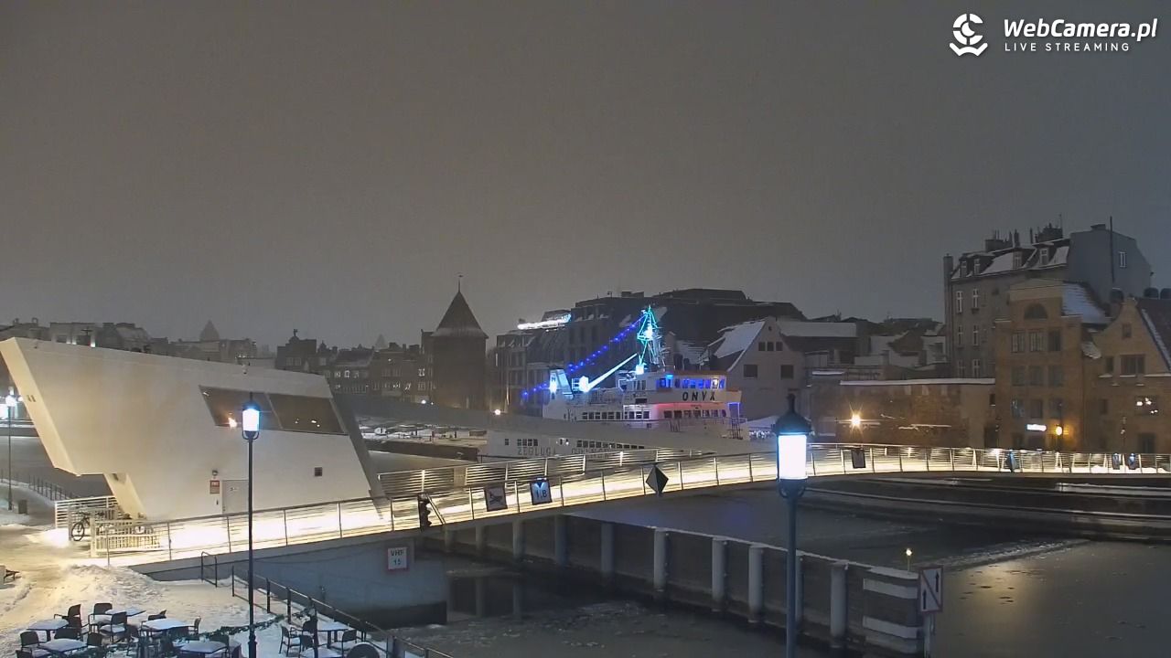 Gdańsk - widok na Motławę - 17 styczeń 2026, 04:27