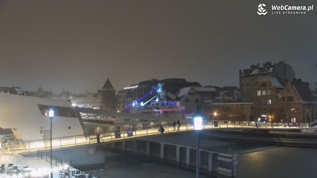 Gdańsk - widok na Motławę - 16 styczeń 2026, 18:35