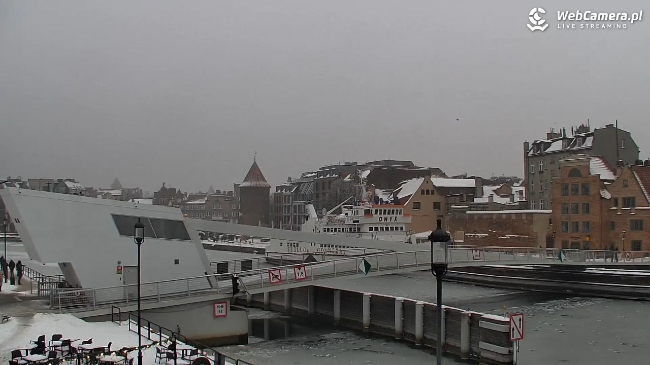 Gdańsk - widok na Motławę - 17 styczeń 2026, 13:04