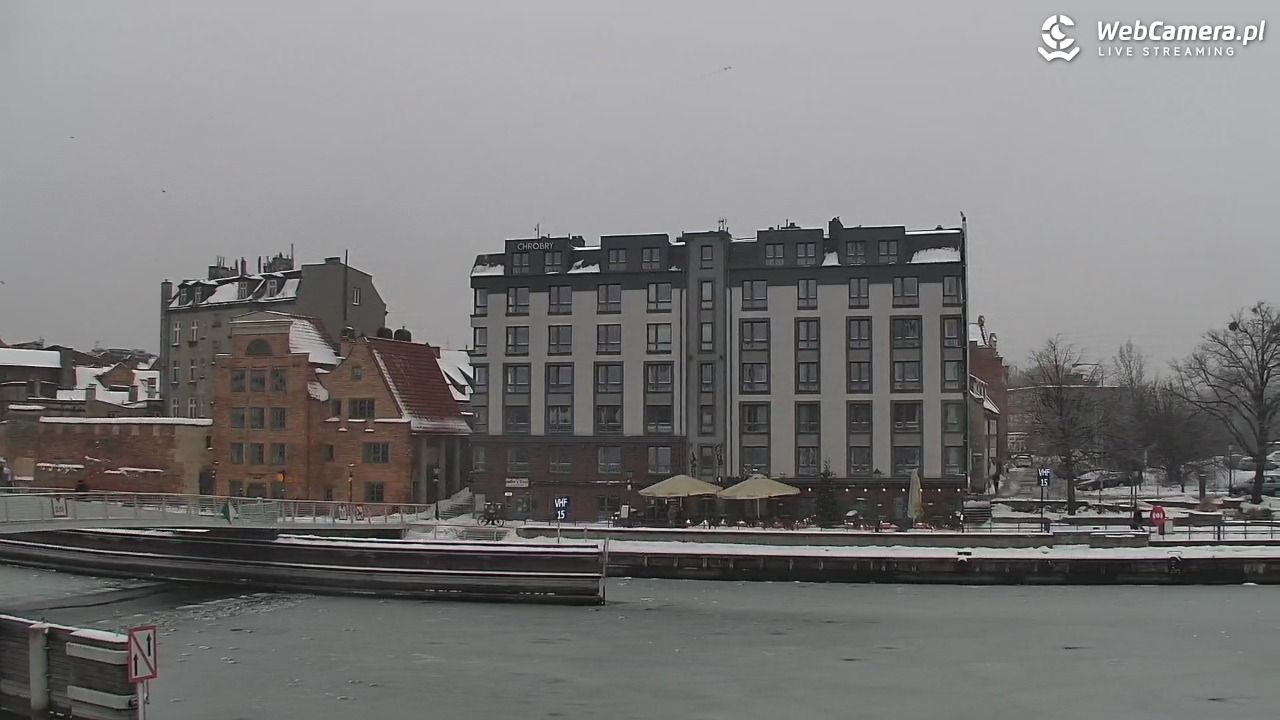 Gdańsk - widok na Motławę - 16 styczeń 2026, 14:31
