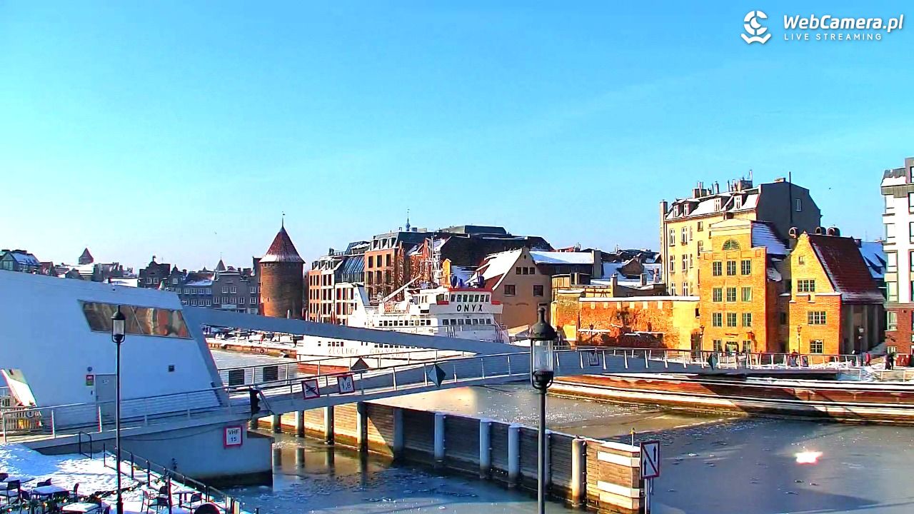 Gdańsk - widok na Motławę - 18 styczeń 2026, 12:01