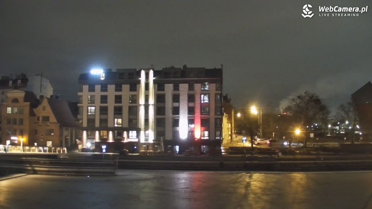Gdańsk - widok na Motławę - 02 marzec 2026, 21:20
