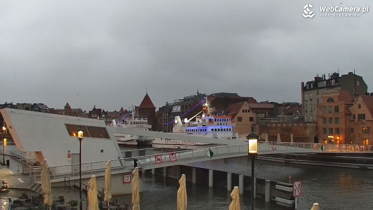 Gdańsk - widok na Motławę - 18 październik 2025, 07:18