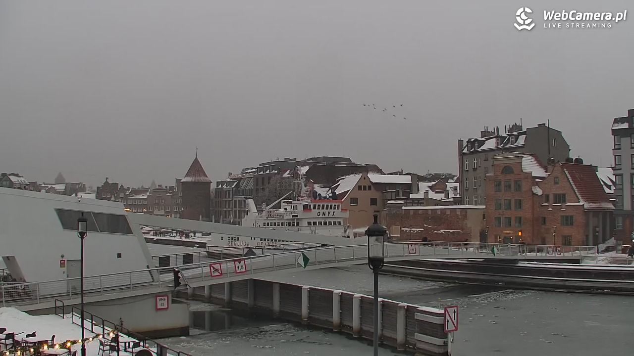 Gdańsk - widok na Motławę - 17 styczeń 2026, 15:44