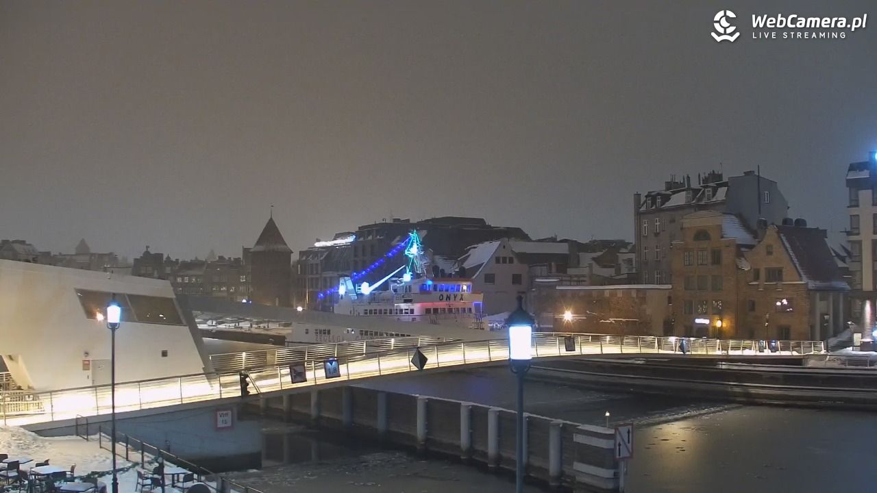 Gdańsk - widok na Motławę - 17 styczeń 2026, 06:29