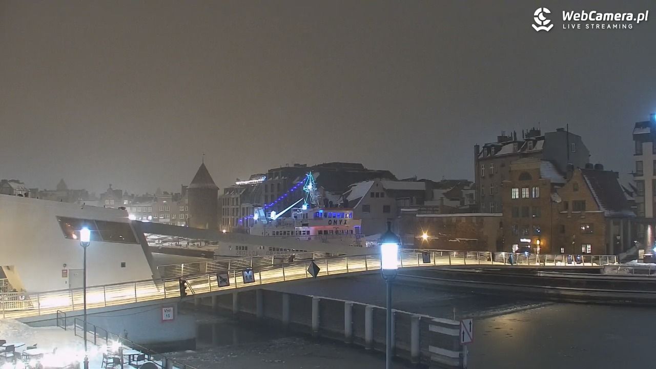 Gdańsk - widok na Motławę - 16 styczeń 2026, 20:36