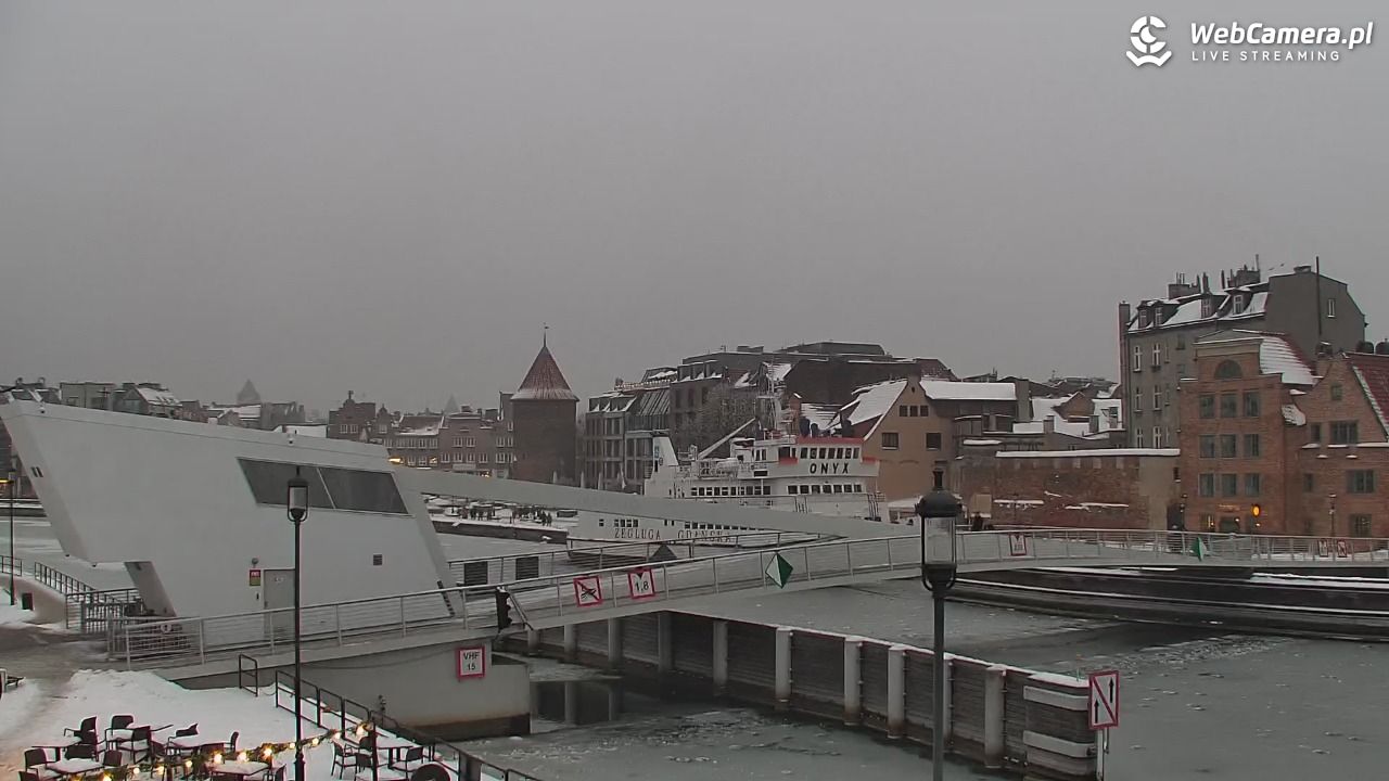 Gdańsk - widok na Motławę - 17 styczeń 2026, 15:44