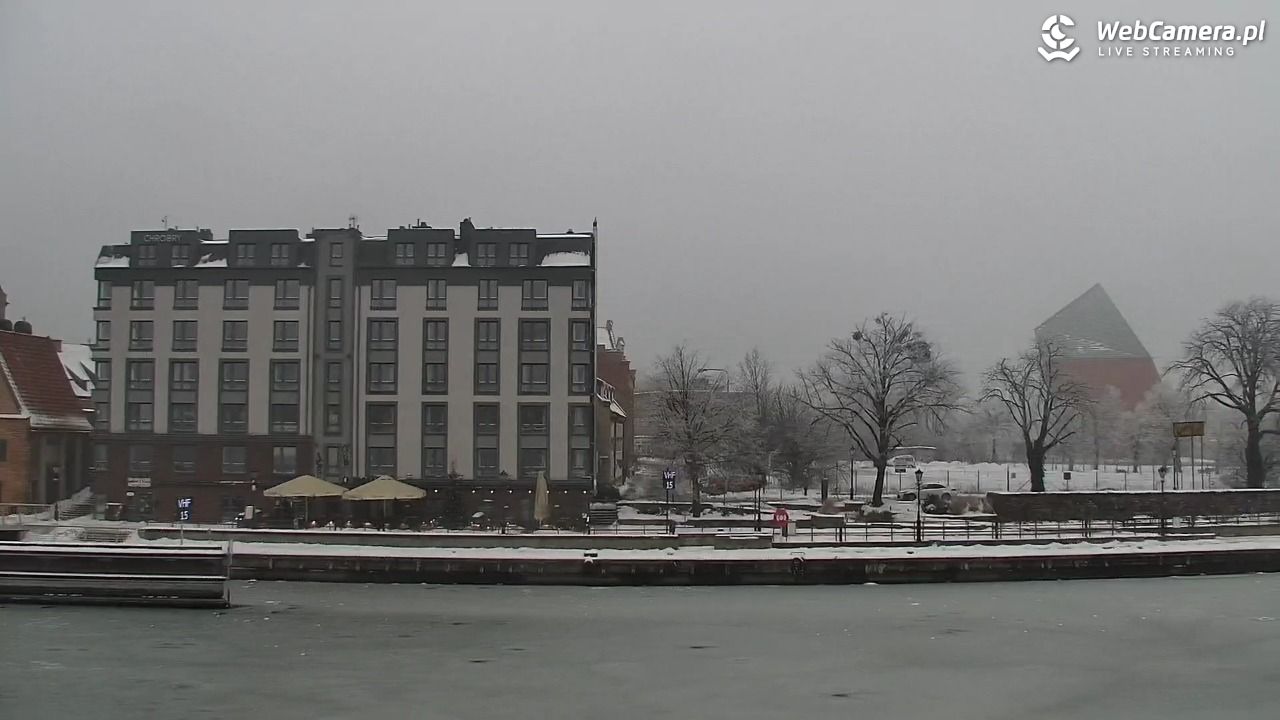 Gdańsk - widok na Motławę - 17 styczeń 2026, 10:40
