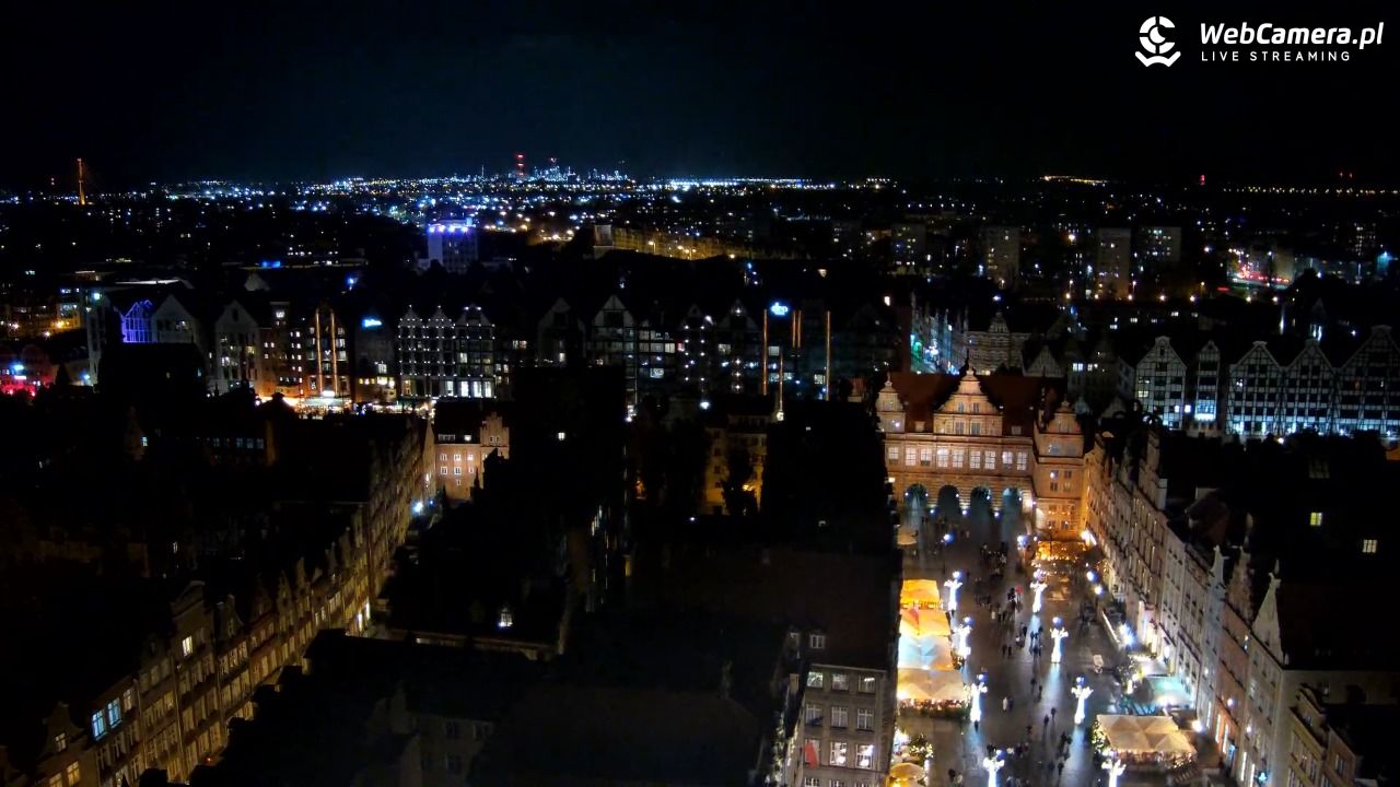 Gdańsk - widok na Długi Targ NOWOŚĆ - 08 grudzień 2025, 20:20