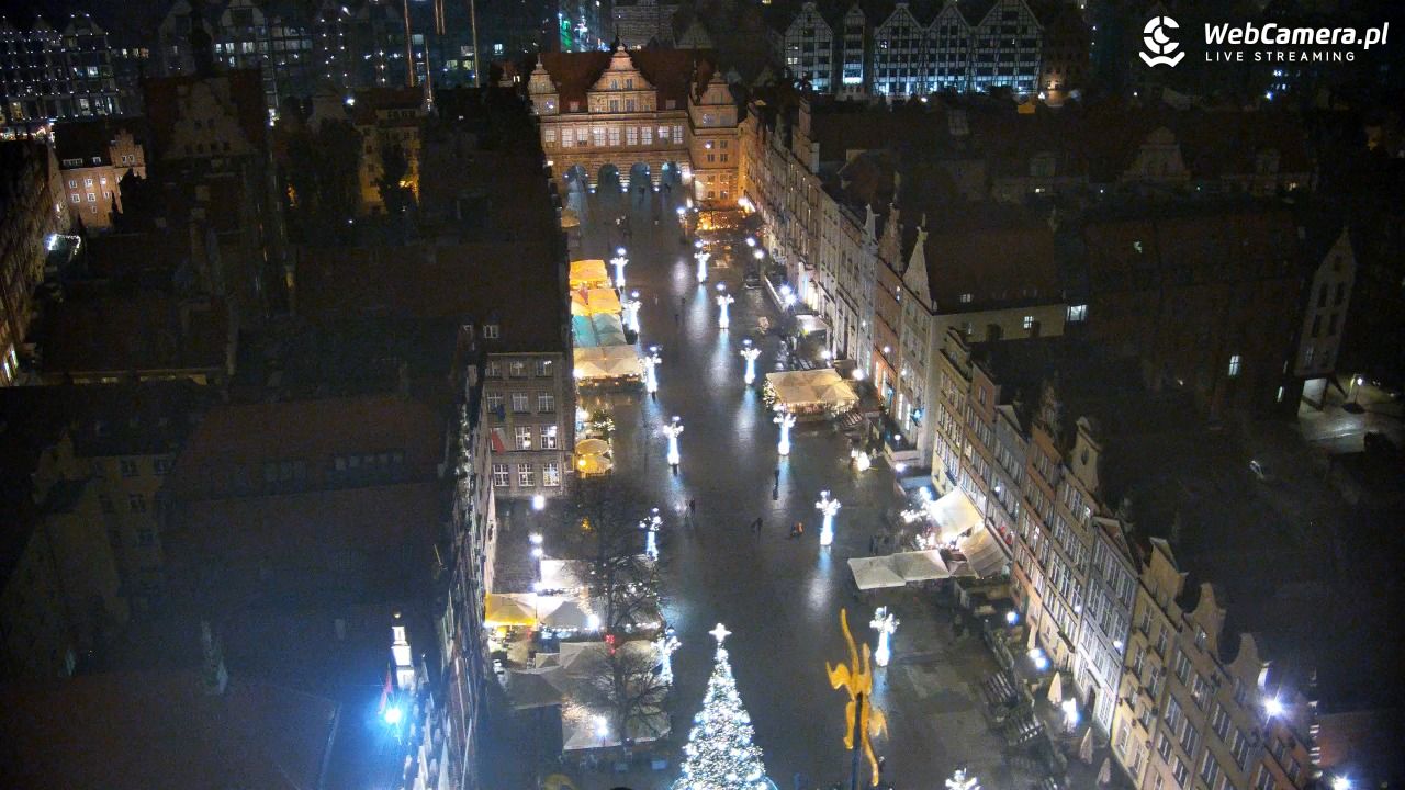 Gdańsk - widok na Długi Targ NOWOŚĆ - 07 grudzień 2025, 22:45