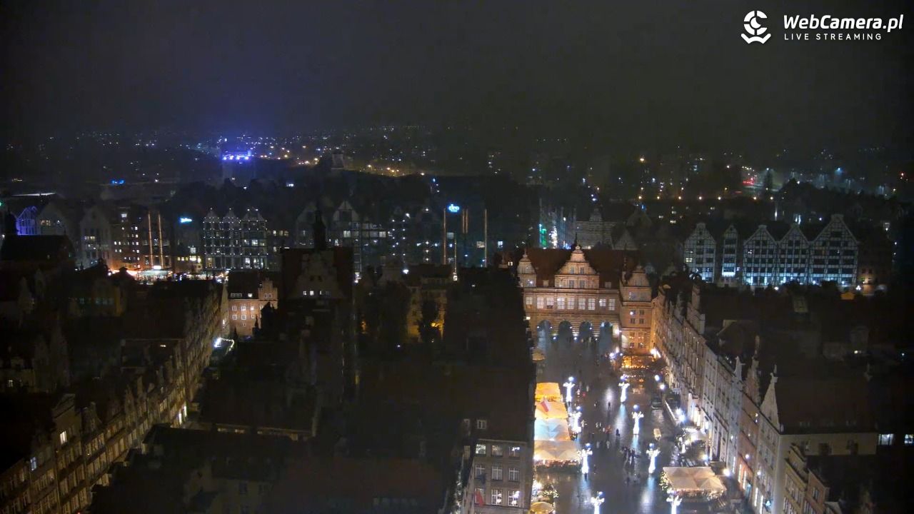 Gdańsk - widok na Długi Targ NOWOŚĆ - 07 grudzień 2025, 21:33