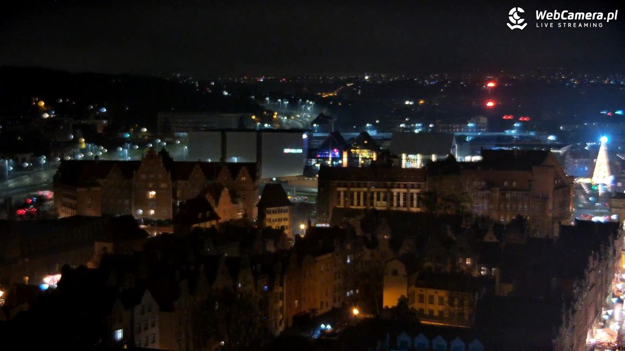 Gdańsk - widok na Długi Targ NOWOŚĆ - 09 grudzień 2025, 22:40