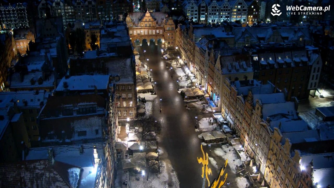 Gdańsk - widok na Długi Targ NOWOŚĆ - 20 luty 2026, 06:10