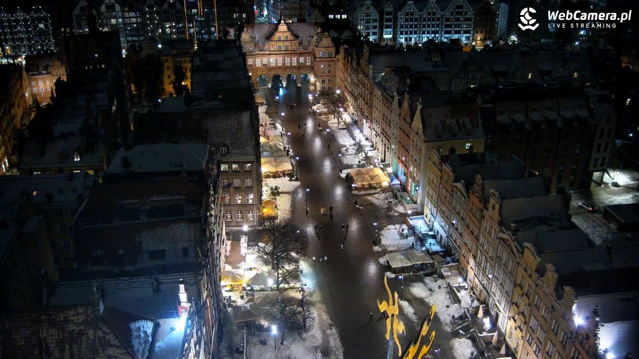 Gdańsk - widok na Długi Targ NOWOŚĆ - 19 luty 2026, 22:10