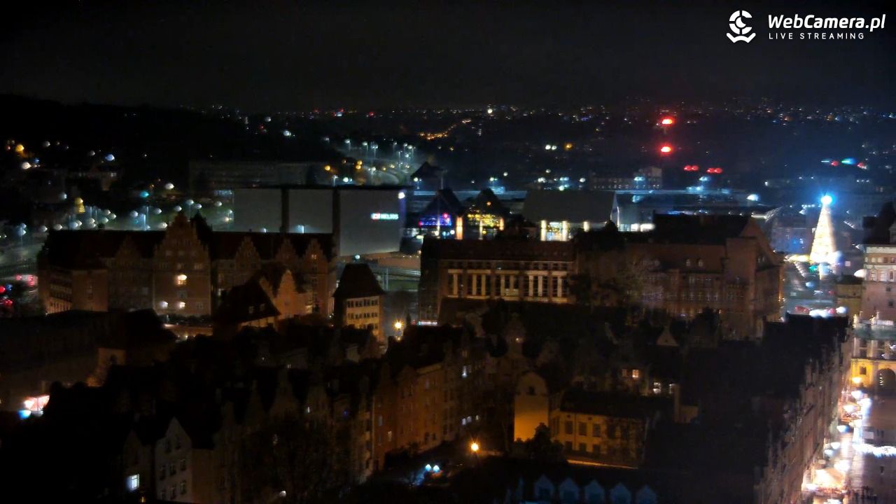 Gdańsk - widok na Długi Targ NOWOŚĆ - 09 grudzień 2025, 22:40