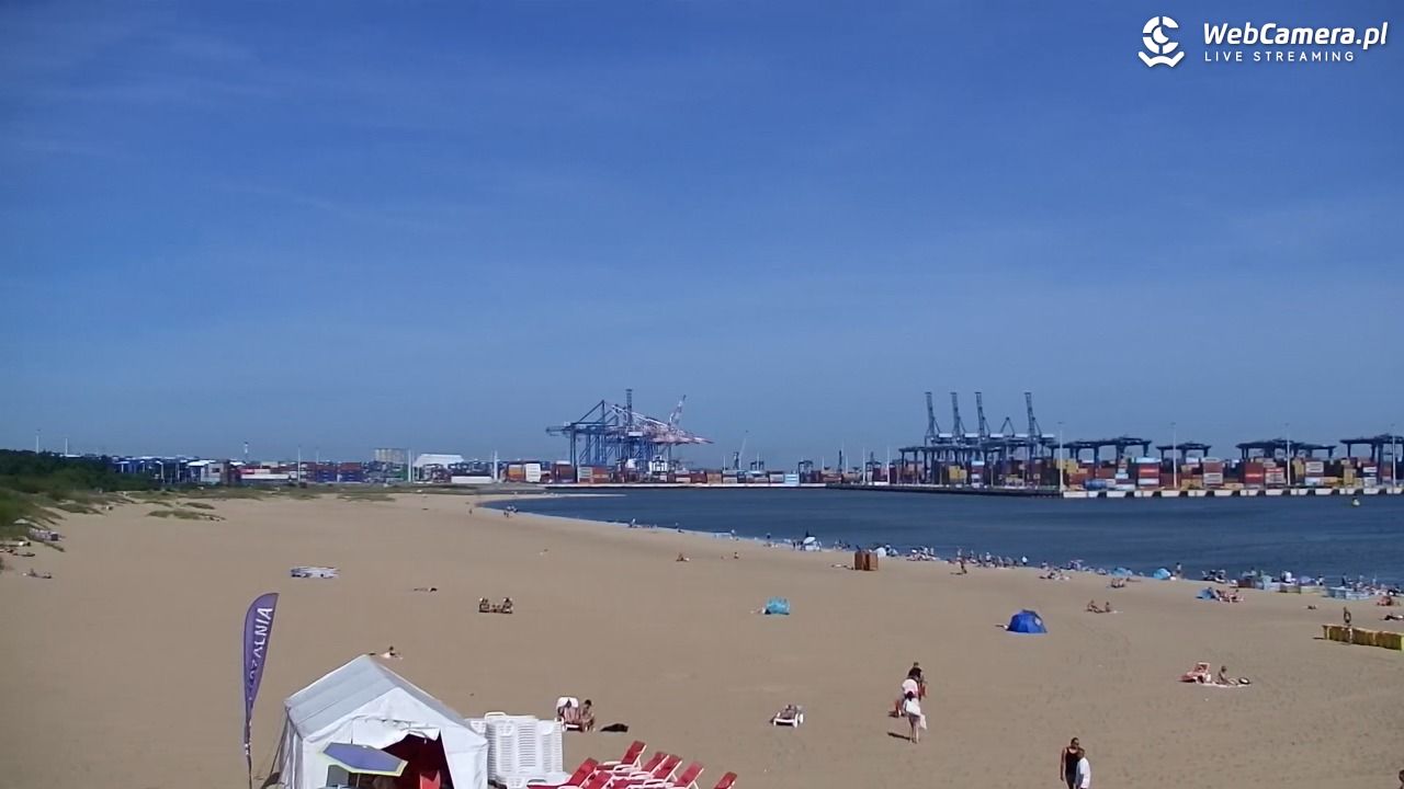 Gdańsk - widok na PLAŻĘ STOGI NOWOŚĆ - 15 sierpień 2026, 10:13